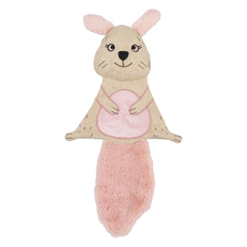 JACK AND VANILLA, langlebiger Plüschhase für Hunde und Katzen, REGT den Spieltrieb an, leicht zu reinigen, Größe 40 cm, leuchtende Farbe, für alle Rassen von JACK AND VANILLA