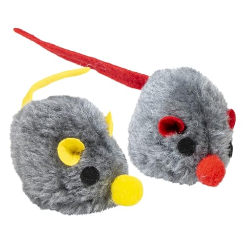 JACK AND VANILLA, Buntes Maus-Katzenspielzeug, 2 Stück, 7 cm, ungiftig, mit Glöckchen für anregendes und spannendes Spielen, Katzenspielzeugmodell JACK AND VANILLA, Buntes Maus-Katzenspielzeug, 2 Stück, 7 cm, ungiftig, mit Glöckchen für anregendes und spannendes Spielen, Katzenspielzeugmodell von JACK AND VANILLA
