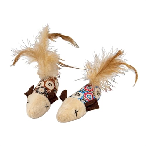 JACK AND VANILLA, Katzenspielzeug in Form Einer bunten Maus, 2-teilig, 7 cm, ungiftig, mit Glöckchen für EIN anregendes und ansprechendes Spiel, Modell Cat Toys JACK AND VANILLA, Katzenspielzeug in Form Einer bunten Maus, 2-teilig, 7 cm, ungiftig, mit Glöckchen für EIN anregendes und ansprechendes Spiel, Modell Cat Toys von JACK AND VANILLA