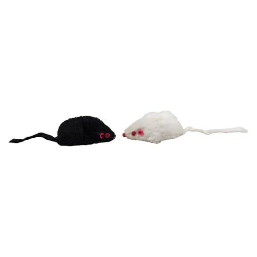 JACK AND VANILLA, Katzenspielzeug in Mausform, 5 cm, stimuliert den Jagdinstinkt, aus langlebigen und ungiftigen Materialien, leicht zu reinigen, Katzenspielzeug von JACK AND VANILLA