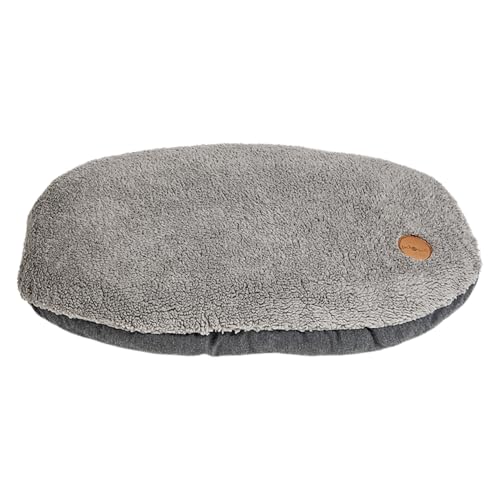 JACK AND VANILLA, bequemes ovales Kissen für Tiere, Elegantes und praktisches Design, waschbarer Kissenbezug, ideal für kleine Hunde und Katzen XS 55 x 35 cm, grau, Modell Brooklyn JACK AND VANILLA, bequemes ovales Kissen für Tiere, Elegantes und praktisches Design, waschbarer Kissenbezug, ideal für kleine Hunde und Katzen XS 55 x 35 cm, grau, Modell Brooklyn von JACK AND VANILLA