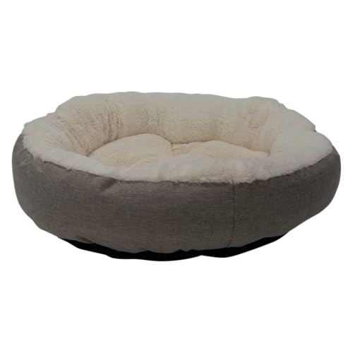 JACK AND VANILLA, Korb, Modell Nimba, runde Form, bequem für Hunde und Katzen, Elegantes Design in Sandfarbe, leicht zu reinigen, Maße 50 x 50 x 15 cm JACK AND VANILLA, Korb, Modell Nimba, runde Form, bequem für Hunde und Katzen, Elegantes Design in Sandfarbe, leicht zu reinigen, Maße 50 x 50 x 15 cm von JACK AND VANILLA