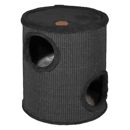 JACK AND VANILLA Moderne, stilvolle Kratztonne, schwarzes Finish, Ø36 x 50 cm, Kratztonne, Kratzbaum für Katzen, Stabiler Kratzbaum für kleine und große Katzen, perfekt für JACK AND VANILLA Moderne, stilvolle Kratztonne, schwarzes Finish, Ø36 x 50 cm, Kratztonne, Kratzbaum für Katzen, Stabiler Kratzbaum für kleine und große Katzen, perfekt für von JACK AND VANILLA
