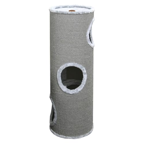 JACK AND VANILLA Moderne, stilvolle Kratztonne, graue Oberfläche, Ø36 x 100 cm, Kratztonne, Katzenkratzbaum, Stabiler Kratzbaum für kleine und große Katzen, perfekt JACK AND VANILLA Moderne, stilvolle Kratztonne, graue Oberfläche, Ø36 x 100 cm, Kratztonne, Katzenkratzbaum, Stabiler Kratzbaum für kleine und große Katzen, perfekt von JACK AND VANILLA