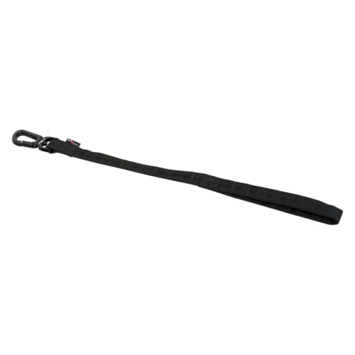 JACK AND VANILLA, Kurze Leine für Hunde, Modell Comfort Tube Nylon, Farbe Schwarz, Abmessungen 25 mm x 50 cm von JACK AND VANILLA