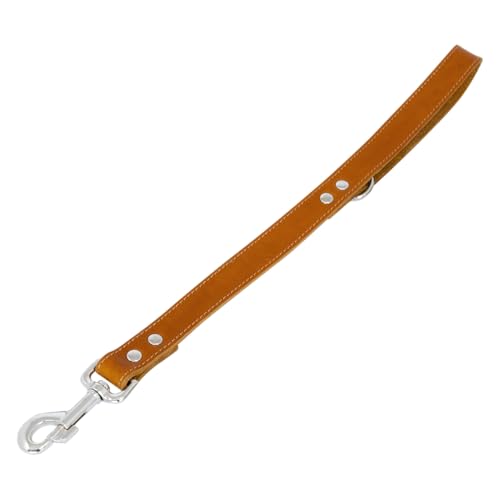 JACK AND VANILLA, Kurze Leine für Hunde, Modell für fettige Haut, Farbe Cognac, Größe 25 mm x 50 cm von JACK AND VANILLA