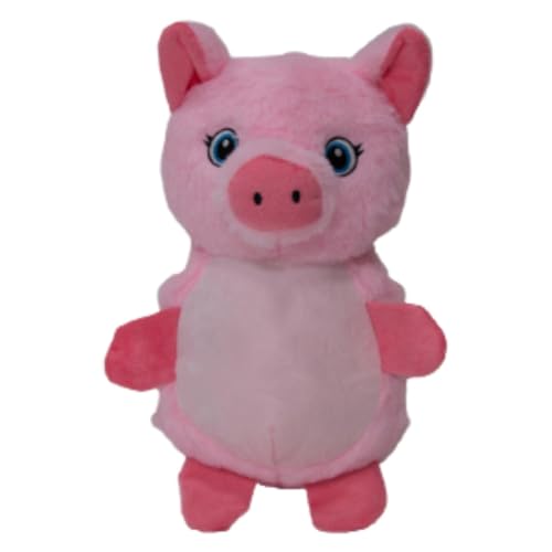 JACK AND VANILLA, Kuscheltier Schwein mit Squeeker für Hunde und Katzen, lustiges und beruhigendes Spielzeug, weiche und langlebige Materialien, Größe 18 cm, Rosa JACK AND VANILLA, Kuscheltier Schwein mit Squeeker für Hunde und Katzen, lustiges und beruhigendes Spielzeug, weiche und langlebige Materialien, Größe 18 cm, Rosa von JACK AND VANILLA