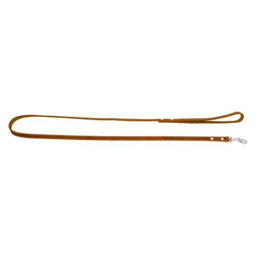 JACK AND VANILLA, Lange Hundeleine, Modell aus geöltem Leder, Farbe Cognac, Größe 16 mm x 150 cm von JACK AND VANILLA