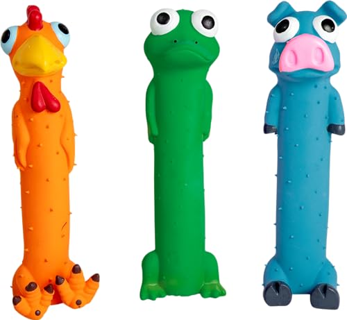 JACK AND VANILLA, Verschiedene Haustierspielzeuge aus Latex, ungiftig und langlebig, 24 cm, leuchtende Farben, ideal für Hunde/Katzen, fantasievolles und lehrreiches Spielen, Größe 24 cm, Latexmodell JACK AND VANILLA, Verschiedene Haustierspielzeuge aus Latex, ungiftig und langlebig, 24 cm, leuchtende Farben, ideal für Hunde/Katzen, fantasievolles und lehrreiches Spielen, Größe 24 cm, Latexmodell von JACK AND VANILLA