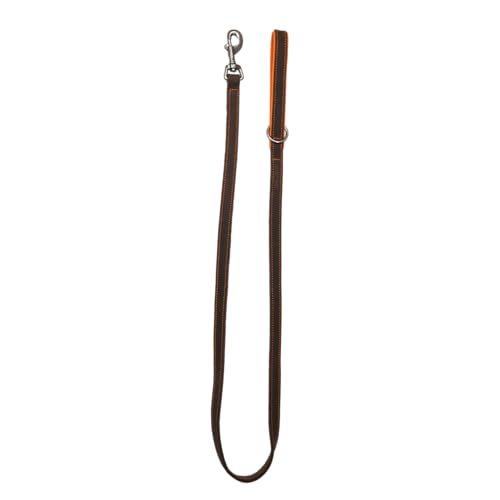 JACK AND VANILLA, Leine aus echtem Leder, 18 x 130 cm, Elegantes klassisches braunes Design, widerstandsfähig und bequem, ideal zur Kontrolle Ihres Haustiers bei Spaziergängen, Modell Modena von JACK AND VANILLA