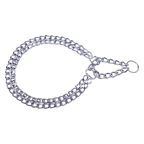 JACK AND VANILLA, Chrom-Martingale-Kette für Hunde, Elegantes und langlebiges Design, einfache Passform, Länge 55 cm, Dicke 2,5 mm, Chromfarbe von JACK AND VANILLA