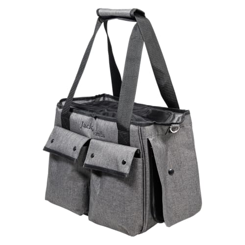 JACK AND VANILLA, Moderne und Elegante Transportbox für Haustiere, bequem und sicher, ideal für Reisen, Maße 36 x 20 x 28 cm, Farbe Grau/Schwarz, Reisemodell JACK AND VANILLA, Moderne und Elegante Transportbox für Haustiere, bequem und sicher, ideal für Reisen, Maße 36 x 20 x 28 cm, Farbe Grau/Schwarz, Reisemodell von JACK AND VANILLA