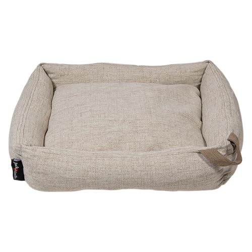 JACK AND VANILLA, modernes Sofa in Beige, klares und Komfortables Design, ideal für kleine Räume, Polsterung mit hoher Dichte, pflegeleicht, Maße 70 x 55 x 16 cm, Modell Luxor JACK AND VANILLA, modernes Sofa in Beige, klares und Komfortables Design, ideal für kleine Räume, Polsterung mit hoher Dichte, pflegeleicht, Maße 70 x 55 x 16 cm, Modell Luxor von JACK AND VANILLA