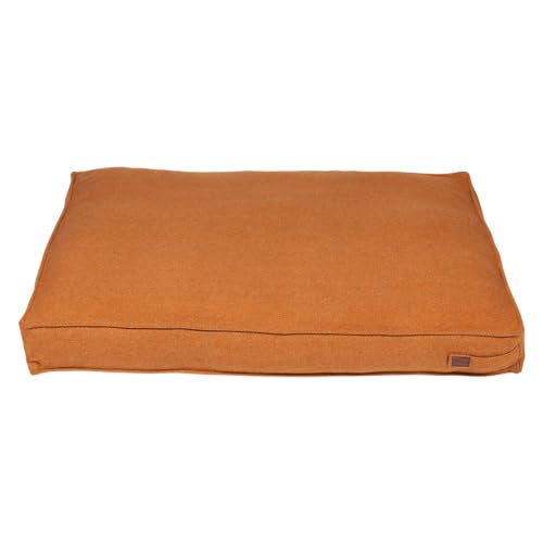 JACK AND VANILLA, Comfort Orange Hundebett, herausnehmbares und waschbares Futter, modernes Design, ideal für alle Größen, Maße 100 x 70 x 12 cm, perfekt für das Tierwohl, von JACK AND VANILLA