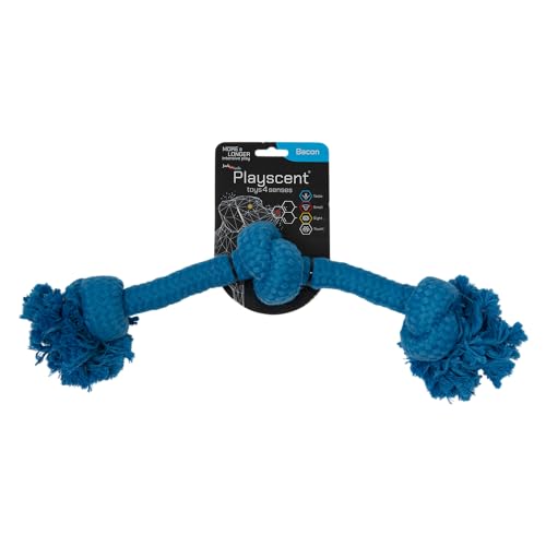 JACK AND VANILLA, Widerstandsfähiges Kauseil für Hunde, Speckduft, ideal für interaktives Spielen, 48 cm, Mehrfarbig für alle Rassen, Playscent-Modell JACK AND VANILLA, Widerstandsfähiges Kauseil für Hunde, Speckduft, ideal für interaktives Spielen, 48 cm, Mehrfarbig für alle Rassen, Playscent-Modell von JACK AND VANILLA