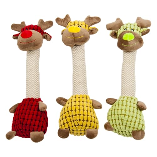 JACK AND VANILLA, ultraweiches Giraffen-Plüschtier für Hunde und Katzen, ungiftiger, samtiger Stoff, sicheres Spielzeug, farbenfrohes Design, maschinenwaschbar, 33 cm, Mehrfarbig von JACK AND VANILLA