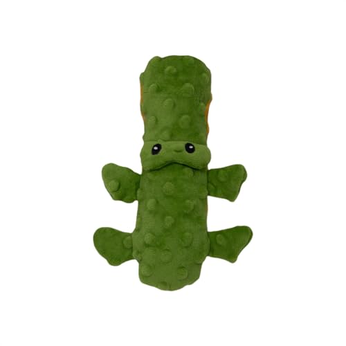 JACK AND VANILLA, Plüschspielzeug für Hunde, Krokodil, 20,5 cm, Grün, widerstandsfähig, schalldicht, maschinenwaschbar, ideal für interaktives Spielen und Wohlbefinden Ihres Tieres, Modell Bubble JACK AND VANILLA, Plüschspielzeug für Hunde, Krokodil, 20,5 cm, Grün, widerstandsfähig, schalldicht, maschinenwaschbar, ideal für interaktives Spielen und Wohlbefinden Ihres Tieres, Modell Bubble von JACK AND VANILLA