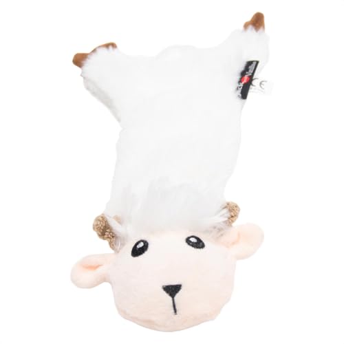 JACK AND VANILLA, Plüschspielzeug für Hunde, weißes Schaf, 45 cm, realistisches Design, klingt und waschbar, ideal für interaktive Spiele, leuchtende Farben, Modell Flatties JACK AND VANILLA, Plüschspielzeug für Hunde, weißes Schaf, 45 cm, realistisches Design, klingt und waschbar, ideal für interaktive Spiele, leuchtende Farben, Modell Flatties von JACK AND VANILLA