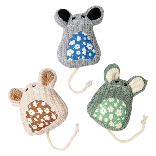 JACK AND VANILLA, Realistische Maus für Katzen, Spielzeug aus ungiftigen Materialien, REGT körperliche Aktivität und interaktives Spielen an, leicht zu reinigen, 11 cm, graue Farbe von JACK AND VANILLA