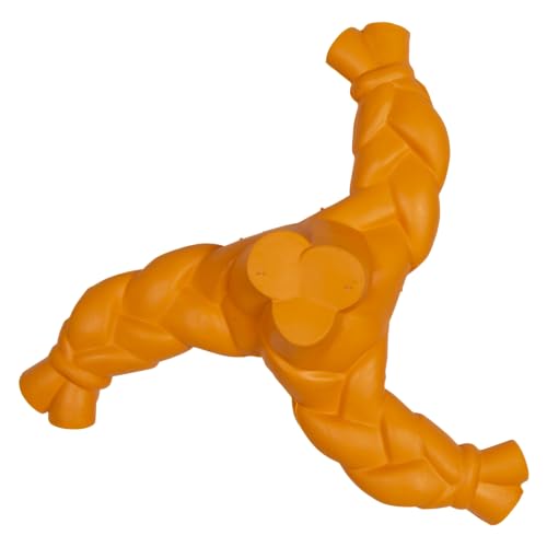 JACK AND VANILLA, langlebiges Gummi-Kauspielzeug für Hunde, REGT die Neugier an und fördert die Zahngesundheit, 13,2 cm Durchmesser, leuchtendes Orange, Gummispielzeugmodell JACK AND VANILLA, langlebiges Gummi-Kauspielzeug für Hunde, REGT die Neugier an und fördert die Zahngesundheit, 13,2 cm Durchmesser, leuchtendes Orange, Gummispielzeugmodell von JACK AND VANILLA