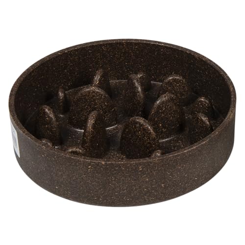JACK AND VANILLA, Anti-Schluck-Futternapf für Tiere aus widerstandsfähigem Kunststoff, leicht zu reinigen, modernes, ideal für kleine und mittlere Rassen, 14 x 4cm, braun, Modell „Guten Appetit“. JACK AND VANILLA, Anti-Schluck-Futternapf für Tiere aus widerstandsfähigem Kunststoff, leicht zu reinigen, modernes, ideal für kleine und mittlere Rassen, 14 x 4cm, braun, Modell „Guten Appetit“. von JACK AND VANILLA