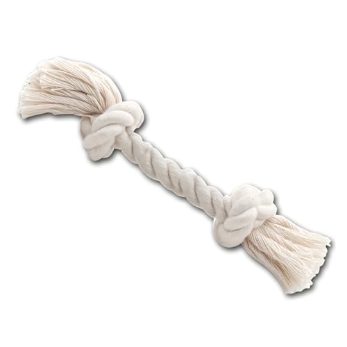 JACK AND VANILLA, Natürliches Juteseil für Hunde, 2 stabile Knoten, ideal für interaktives und lehrreiches Spielen, 24 cm, natürliche Farbe, Modell Revive Toys von JACK AND VANILLA