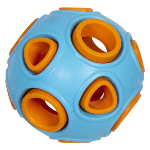 JACK AND VANILLA, Strapazierfähiger Gummi-Snackball für Hunde, REGT Spiel und Aktivität an, Ø5 cm, hellblau/orange, für alle Rassen, Modellspielzeug aus Gummi JACK AND VANILLA, Strapazierfähiger Gummi-Snackball für Hunde, REGT Spiel und Aktivität an, Ø5 cm, hellblau/orange, für alle Rassen, Modellspielzeug aus Gummi von JACK AND VANILLA