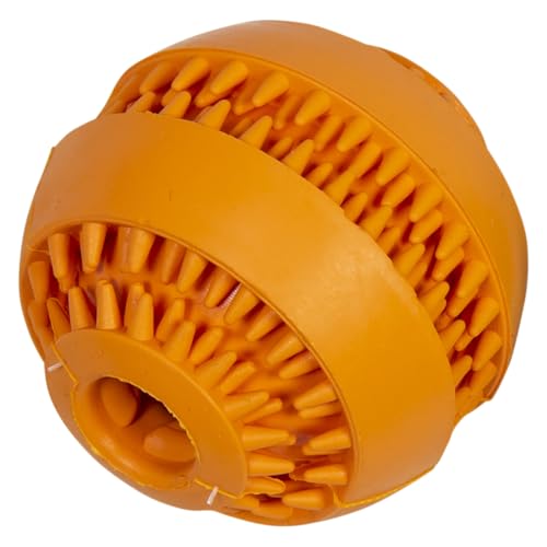 JACK AND VANILLA, Snackball für Hunde aus ungiftigem Gummi, orange Farbe, Ø6 x 5,7 cm, REGT die körperliche Aktivität an und erhält das Wohlbefinden des Tieres, Modell Rubber Toys von JACK AND VANILLA