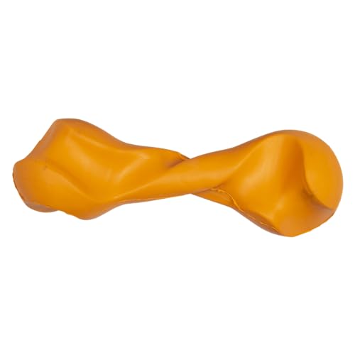 JACK AND VANILLA, Robustes Gummispielzeug für Hunde und Katzen, farbenfrohes Design, ideal für interaktives Spielen, leicht zu reinigen, Größe 16,2 cm, orange Farbe, Modellspielzeug aus Gummi von JACK AND VANILLA