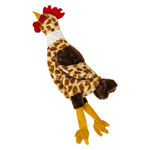 JACK AND VANILLA, Spielzeug aus Poule-Plüsch, für Kinder, 50 cm, realistisches Design, klangvoll und waschbar, ideal für interagierende Kinder, lebendige Farbe, Flatties-Modell von JACK AND VANILLA