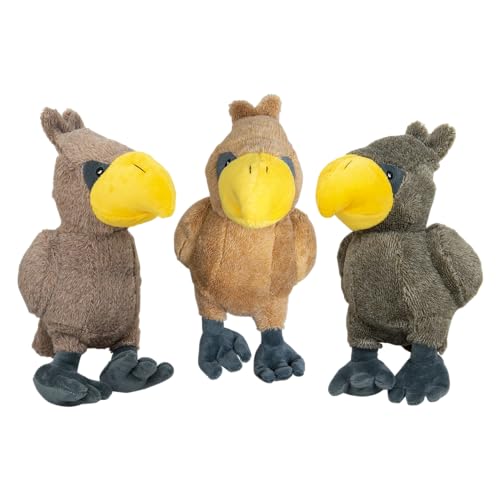 JACK AND VANILLA, Samtiges Stoffspielzeug für Hunde und Katzen, farbenfrohes Falken-Design, widerstandsfähig und pflegeleicht, REGT den Jagdinstinkt an, 21 cm, Mehrfarbig von JACK AND VANILLA