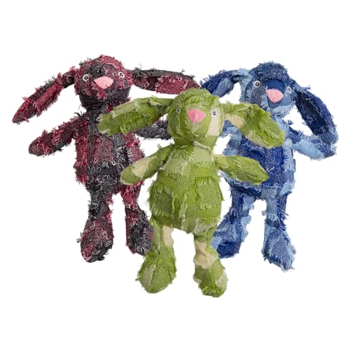 JACK AND VANILLA, weiches Samtspielzeug für Hunde und Katzen, farbenfrohes und Verspieltes Design, ideal zum Kuscheln und Spielen, 34 cm, erhältlich in Rot, Grün und Blau von JACK AND VANILLA