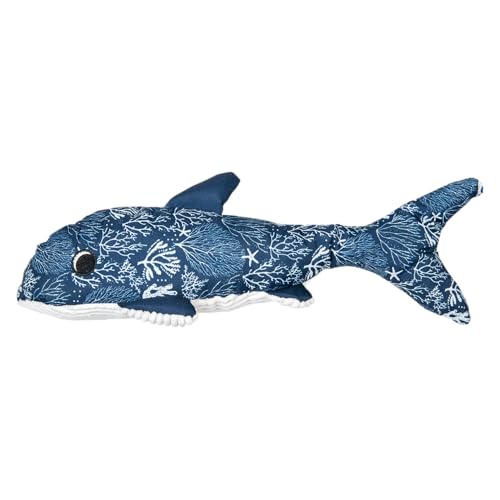 JACK AND VANILLA, Blauhai-Spielzeug für Hunde und Katzen, langlebig, fördert die Zahnhygiene, leicht zu reinigen, ideal zum Spielen drinnen und draußen, 40 x 14 cm, blau JACK AND VANILLA, Blauhai-Spielzeug für Hunde und Katzen, langlebig, fördert die Zahnhygiene, leicht zu reinigen, ideal zum Spielen drinnen und draußen, 40 x 14 cm, blau von JACK AND VANILLA