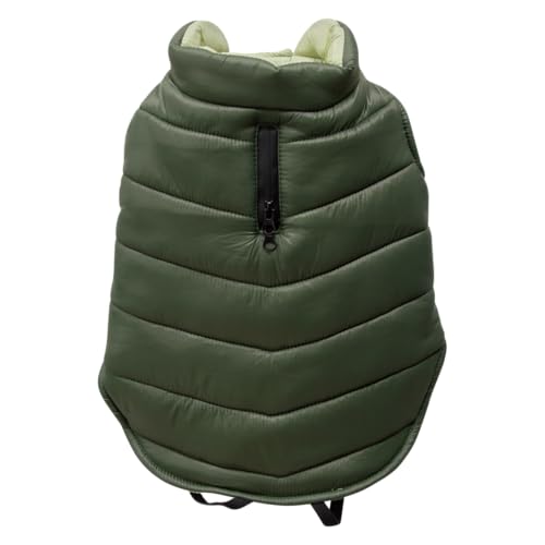 JACK AND VANILLA, Stylischer Hundemantel, wasserdicht und bequem, Größe XS, perfekt für Stadtspaziergänge, grüne Farbe, Modell 5Th Avenue Dogwalk von JACK AND VANILLA