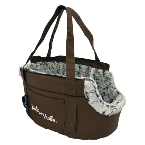JACK AND VANILLA, Transportbox für Haustiere, ergonomisches Design, optimale Belüftung, leicht zu reinigen, verstärkte Sicherheit, Maße 40 x 45 cm, Schlangenhautfarbe, Schlangenhautmodell von JACK AND VANILLA