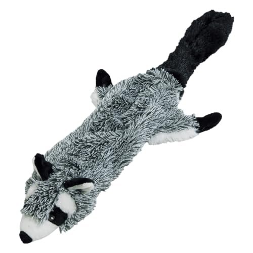 JACK AND VANILLA, Waschbär-Plüschtier für Hunde, 56 cm, realistisches Design, Sound und waschbar, ideal für interaktive Spiele, leuchtende Farbe, Flatties-Modell JACK AND VANILLA, Waschbär-Plüschtier für Hunde, 56 cm, realistisches Design, Sound und waschbar, ideal für interaktive Spiele, leuchtende Farbe, Flatties-Modell von JACK AND VANILLA