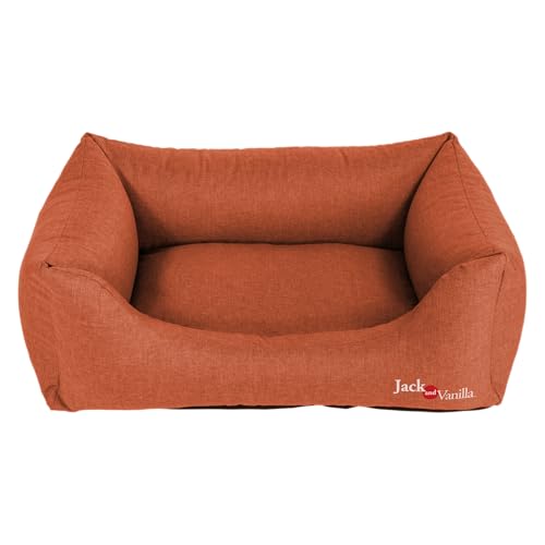 JACK AND VANILLA, Waterproof, Hundesofa, wasserdicht, orange, Größe L, 100 x 70 x 26 cm von JACK AND VANILLA