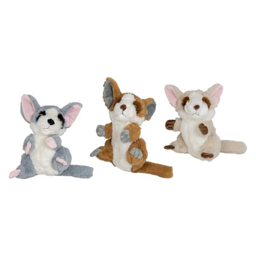 JACK AND VANILLA, weiches Plüschspielzeug für Hunde und Katzen, Fennec-Design, REGT zum Spielen und zur Aktivität an, langlebig und ungiftig, maschinenwaschbar, 24 cm, samtfarben von JACK AND VANILLA
