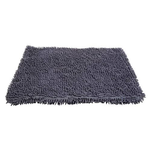 JACK AND VANILLA, wasserbeständiger Tierhalter, bequem und leicht zu Essen, modernes graues Design, Maße 88 x 55 cm, Modell Rastah Dry von JACK AND VANILLA