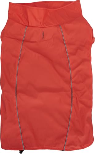 JACK AND VANILLA, wasserdichte Jacke ohne Kapuze für Outdoor-Aktivitäten, ergonomische Passform, modischer Stil, Größe M, Leuchtend rote Farbe, Länge 40 cm, Fisherman-Modell von JACK AND VANILLA