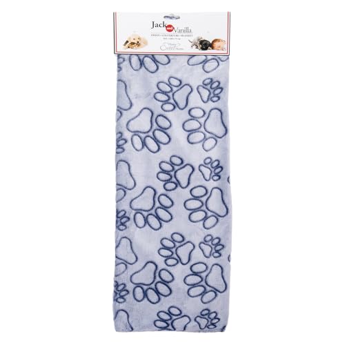 JACK AND VANILLA, weiche Hundedecke, optimaler Komfort, maschinenwaschbar, ideal für Reisen und Zuhause, Größe M-L, 100 x 75 cm, leuchtendes Blau, Modell Pawz von JACK AND VANILLA