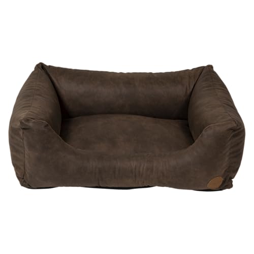JACK AND VANILLA – JV Classy Hundesofa – Robuster und bequemer Schlafkorb für Hunde – Ähnliches Leder, Rindenfarbe, M, 80 x 60 x 25 cm JACK AND VANILLA – JV Classy Hundesofa – Robuster und bequemer Schlafkorb für Hunde – Ähnliches Leder, Rindenfarbe, M, 80 x 60 x 25 cm von JACK AND VANILLA