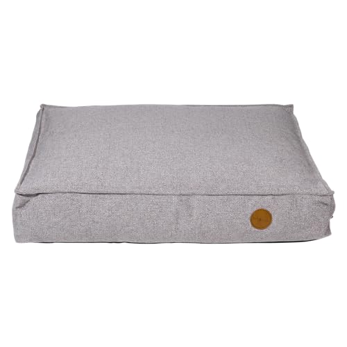 JACK AND VANILLA – JV Hampton Orthopädisches Hundebett – All-Comfort-Korb für Hunde mit fragilen Gelenken – Hellgrau, XL, 120 x 80 x 15 cm von JACK AND VANILLA