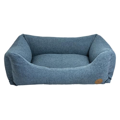 JACK AND VANILLA – Orthopädisches Hundesofa JV Hampton – Innenkorb für ältere Hunde oder Hunde mit empfindlichen Gelenken – Petrol, L, 117 x 82 x 28 cm von JACK AND VANILLA