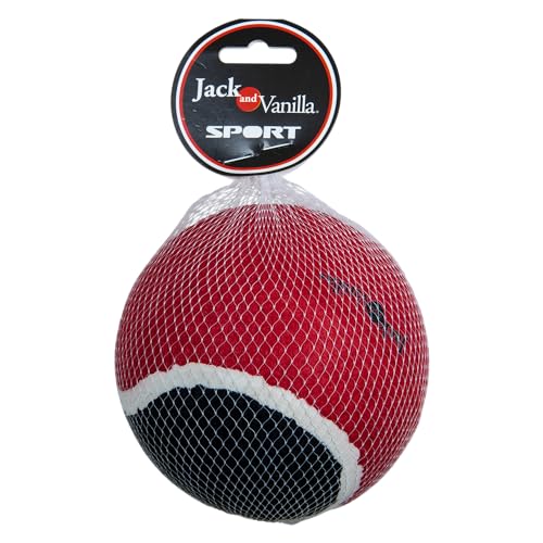 JACK AND VANILLA Tennis-Hundespielzeug, 13 cm, robuster Ball, Größe L, Balboa, zahnfrei, für den Außenbereich, Strand, alle Hunderassen JACK AND VANILLA Tennis-Hundespielzeug, 13 cm, robuster Ball, Größe L, Balboa, zahnfrei, für den Außenbereich, Strand, alle Hunderassen von JACK AND VANILLA