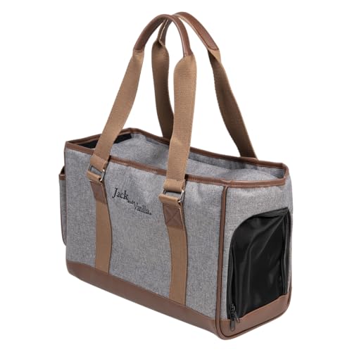 JACK AND VANILLA JV BIZOU Draagtas Grijs/Bruin-39x18x26cm von JACK AND VANILLA