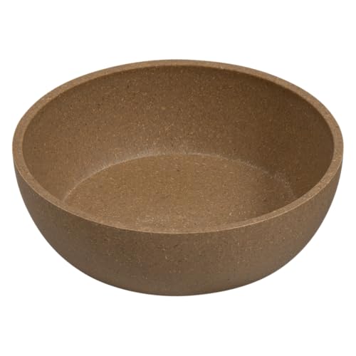 JACK AND VANILLA, beige ökologische Bambusschale, Elegantes Design, rutschfest, 1000 ml Fassungsvermögen, Ø17,5 x 5,7 cm, ideal für Hunde und Katzen, praktisch und modern, Modell „Guten Appetit“. von JACK AND VANILLA