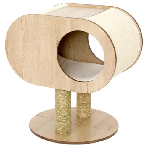 Jack und Vanilla – Molly Cat Tree Cocoon – Stabiler und langlebiger Katzenturm – Interaktiver Katzenspielplatz – Modernes und Elegantes Design – Braun Jack und Vanilla – Molly Cat Tree Cocoon – Stabiler und langlebiger Katzenturm – Interaktiver Katzenspielplatz – Modernes und Elegantes Design – Braun von JACK AND VANILLA