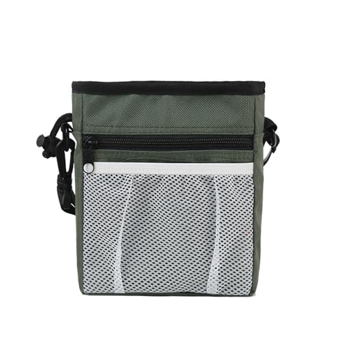 JACKANNA Haustier Training Tasche Drawstring Hund Tasche Haustier Snack Tasche Training Gürteltasche Hund Outing Snack Tasche (Armeegrün) von JACKANNA