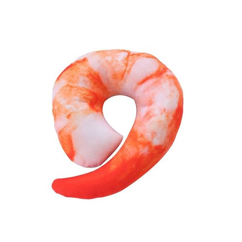JACKANNA Haustierspielzeug Katzen- und Hundespielzeug simuliertes Schweinedesign geeignet für kleine Rassen wie Teddybären und Welpen Zahnpflege Kauspielzeug haltbares (Shrimps) von JACKANNA